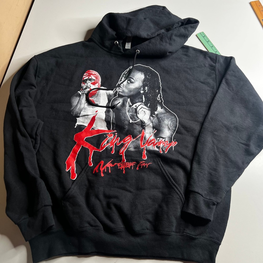 Playboi Carti King Vamp Narcissist Tour Hoodie Black XL 2021 Concert Merch